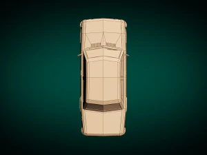 Low-Poly-Limousine 11 3D Modell