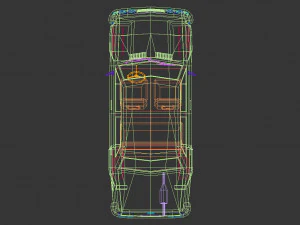Low-Poly-Limousine 11 3D Modell