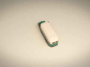 low poly vintage bus 01 3D-Modell