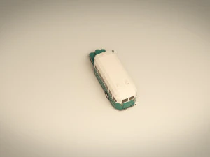 low poly vintage bus 01 3D Model