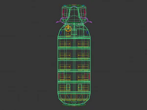 low poly vintage bus 01 3D Model