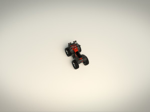 low poly atv 01 3D Модель