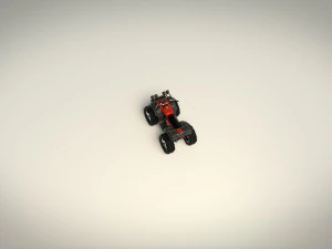 low poly atv 01 3D Model
