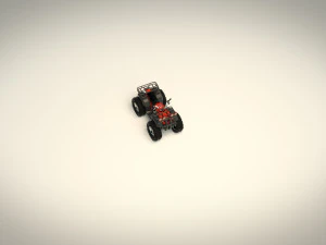 low poly atv 01 3D Model