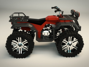 low poly atv 01 3D Модель