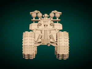 low poly atv 01 3D Model