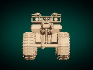 low poly atv 01 3D Модель