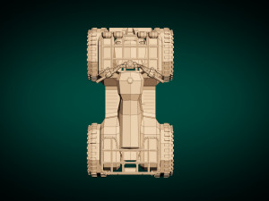 low poly atv 01 3D Модель