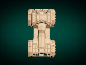 low poly atv 01 3D Model