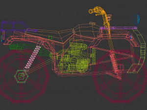 low poly atv 01 3D Model