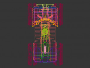 low poly atv 01 3D Модель
