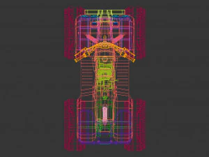 low poly atv 01 3D Model
