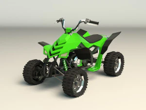 low poly atv 02 3D Model