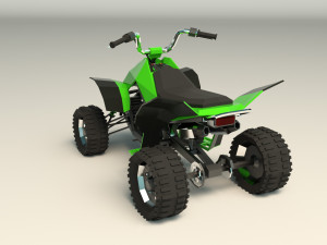 low poly atv 02 3D मॉडल