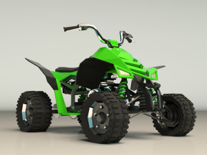 low poly atv 02 3D मॉडल