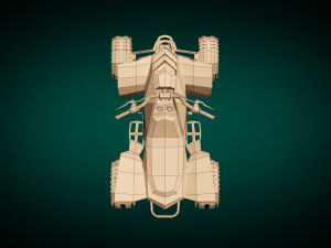 low poly atv 02 3D मॉडल