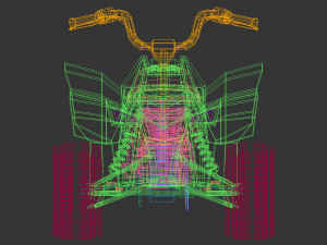 low poly atv 02 3D मॉडल