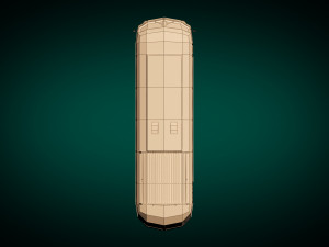 low poly vintage bus 02 Modello 3D