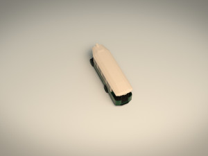 low poly vintage bus 03 3D-Modell