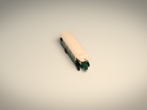 low poly vintage bus 03 3D-Modell