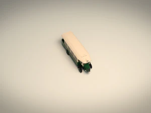 low poly vintage bus 03 3D Model