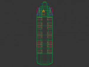 low poly vintage bus 03 3D Model