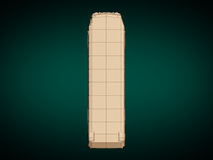 low poly vintage bus 04 Modello 3D