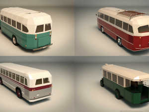 low poly bus pack 03 3D-Modell