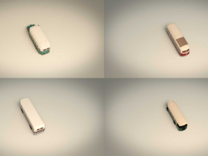 low poly bus pack 03 3D-Modell