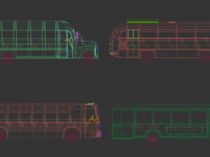 低聚总线包 03 3D 模型