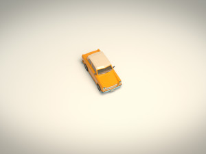 low poly sedan car 13 Modelo 3D