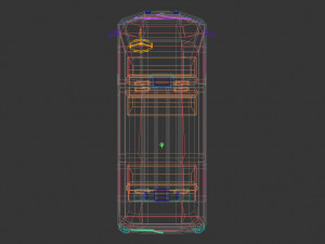 low poly police van 06 3D-Modell