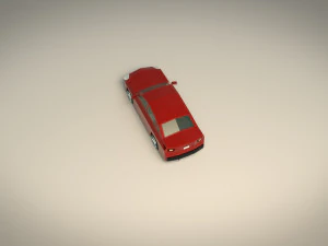 berlina low poly 12 Modello 3D