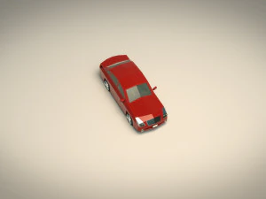 berlina low poly 12 Modello 3D
