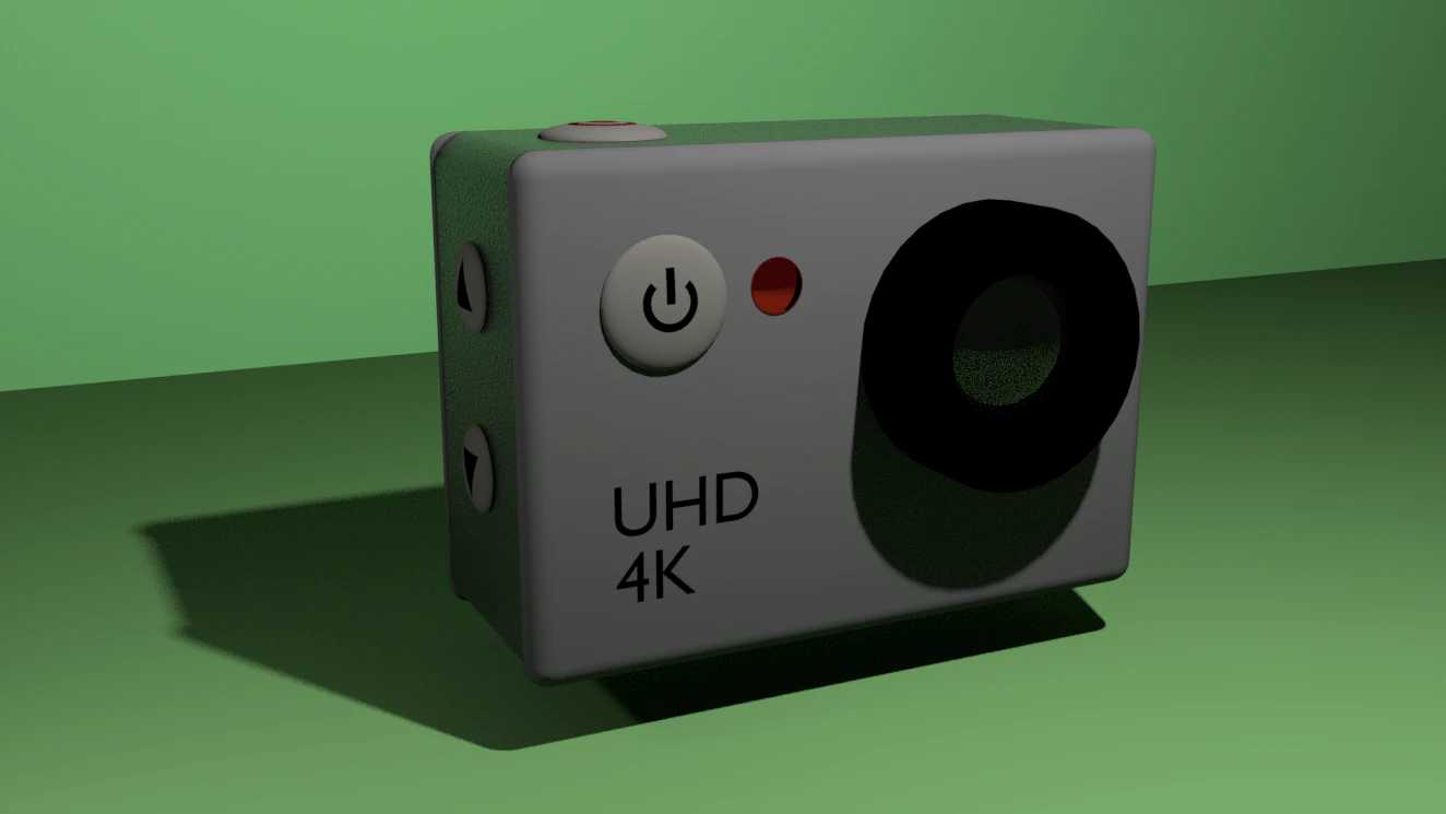 simple action cam 3D Model .c4d .max .obj .3ds .fbx .stl .blend 