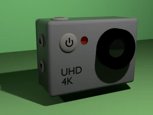 semplice action cam Modello 3D