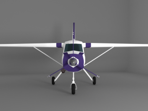 cessna 208 low poly 3D 모델