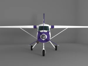 cessna 208 baixo poli Modelo 3D