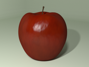 red apple 3D 모델