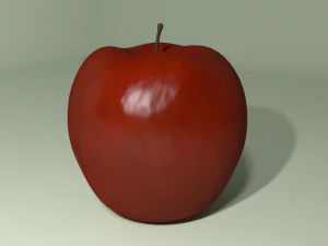 roter Apfel 3D Modell