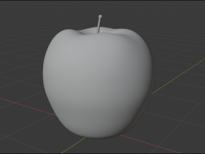 red apple Model 3D
