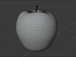 red apple Model 3D