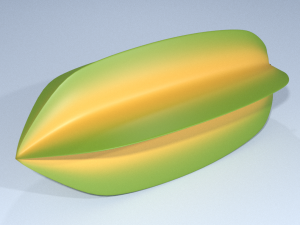 simple star fruit 3Dモデル