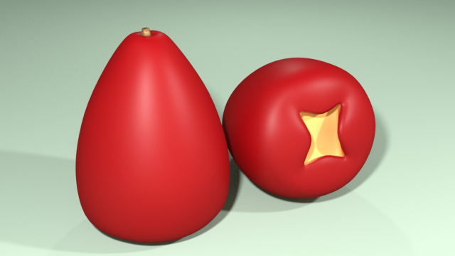 simple water apple 3D मॉडल .c4d .max .obj .3ds .fbx .stl .blend 