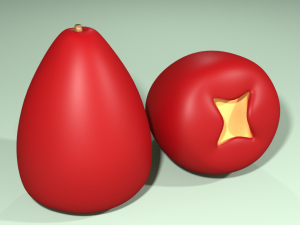 simple water apple Modelo 3D