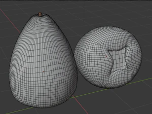 semplice mela d'acqua Modello 3D