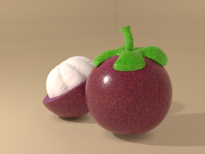 simple mangosteen Modelo 3D