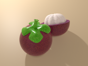 simple mangosteen Modelo 3D