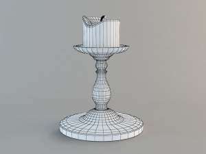 candle holder Modèles 3D en vedette