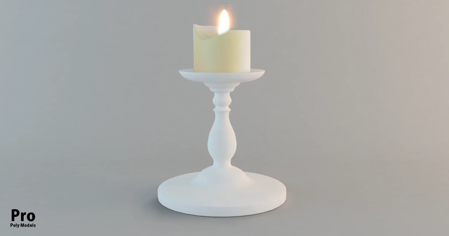 candle holder 3D Print Model .c4d .max .obj .3ds .fbx .stl .blend